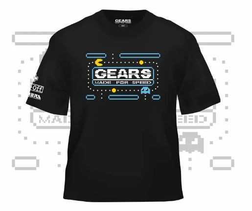 2023 Gears Racing Design Gears 8 bit Pac-Man T恤 GRD-2303-TS