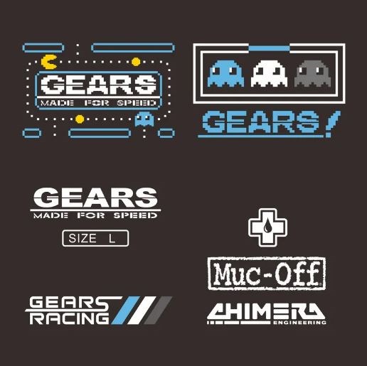 2023 Gears Racing Design Gears 8 bit Pac-Man T恤 GRD-2303-TS