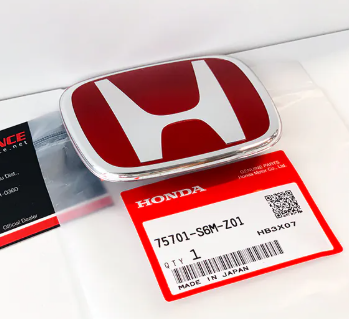 HONDA 日規原廠 尾門紅H廠標 75701-S6M-Z01